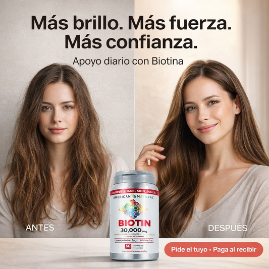 Biotina – Suplemento para Cabello, Piel y Uñas
