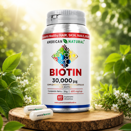 Biotina – Suplemento para Cabello, Piel y Uñas