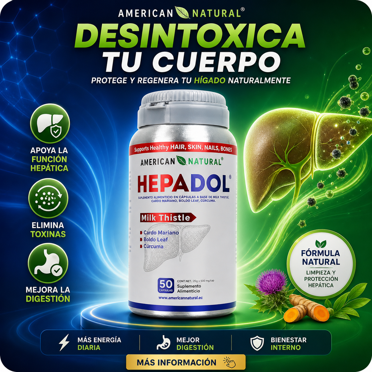 Hepadol – Protección y Regeneración Hepática