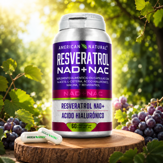 Resveratrol NAD+NAC – Antioxidante Antienvejecimiento