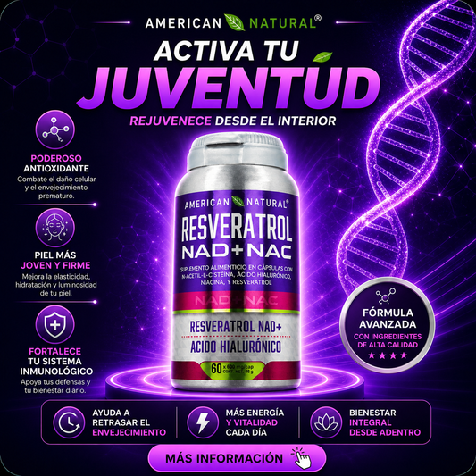 Resveratrol NAD+NAC – Antioxidante Antienvejecimiento