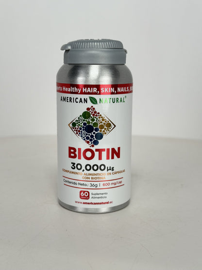 Biotina – Suplemento para Cabello, Piel y Uñas