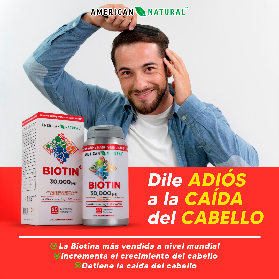 Biotina – Suplemento para Cabello, Piel y Uñas